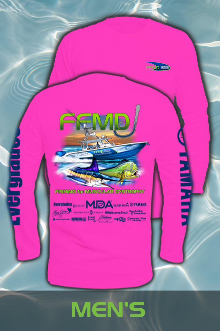 Long Sleeve FFMD Boat Marlin Dolphin Performance Shirt (Dri-Fit) - Bri –  Fishing for MD - Muscular Dystrophy