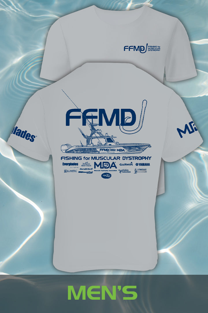 Short Sleeve FFMD Monochromatic Performance Shirt (Dri-Fit)- Grey/Navy