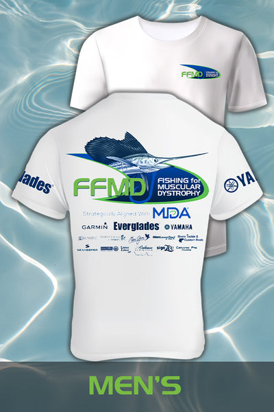 Short Sleeve Sailfish Performance Shirt (Dri-Fit)- White – Fishing for MD -  Muscular Dystrophy