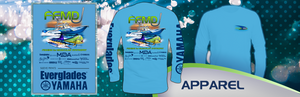 Long Sleeve FFMD Boat Marlin Dolphin Performance Shirt (Dri-Fit) - Blue
