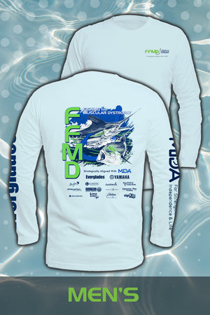 . Long Sleeve FFMD Performance Shirt - Marlin Mahi Ice Blue